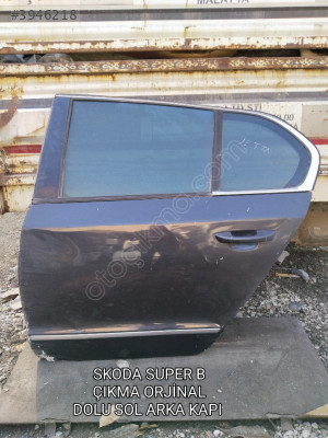 SKODA SUPER B ÇIKMA ORJİNAL DOLU SOL ARKA KAPI 2009-2015