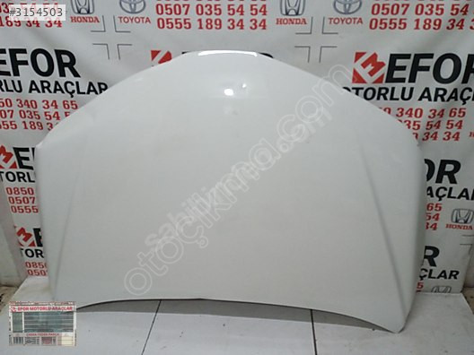 TOYOTA COROLLA MOTOR KAPUTU ÇIKMA ORİJİNAL 2019-2024