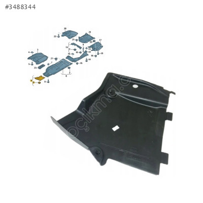 8W0825202 ALT TABAN KAPLAMASI ÖN R KÜÇÜK A4 2015