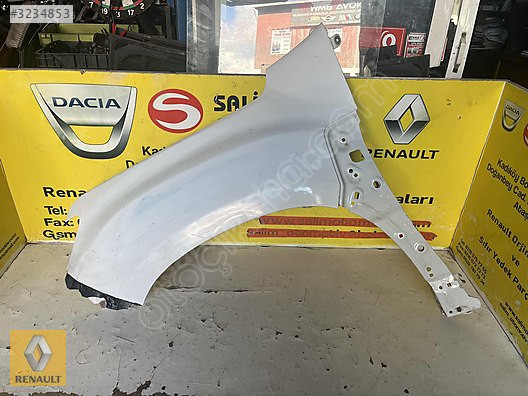 DACİA DUSTER ÇIKMA ORJİNAL BEYAZ SOL ÖN ÇAMURLUK VE DİĞER PARÇAL