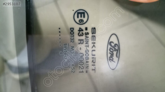 FORD MONDEO SOL ARKA KAPI CAMI