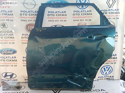 Peugeot 3008 sol arka kapı 2016-2019 orijinal