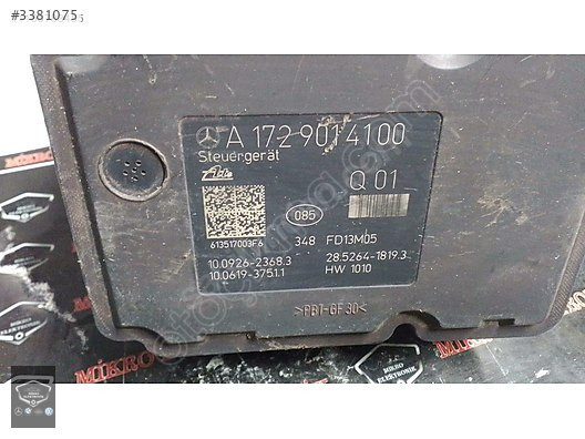 A1729014100 A1724312612 MERCEDES W204 ABS BEYNİ