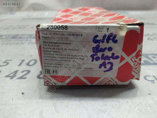 SIFIR VW GOLF4 BORA TOLEDO A3 ROT BAŞI SOL