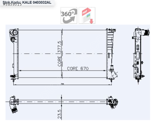KALE 1331Y8 BERLİNGO PARTNER P306 XSARA DW8