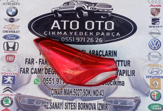 FORD FOCUS ORJİNAL ÇIKMA SOL STOP 18 SONRASI ORJİNAL ÇIKMA