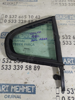 ÇIKMA VOLVO S60 SAĞ ARKA KELEBEK CAMI