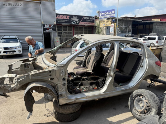 PEUGEOT 206 SOL MARŞBİYEL SACI VE ORTA DİREK SACI 98-08 MODEL