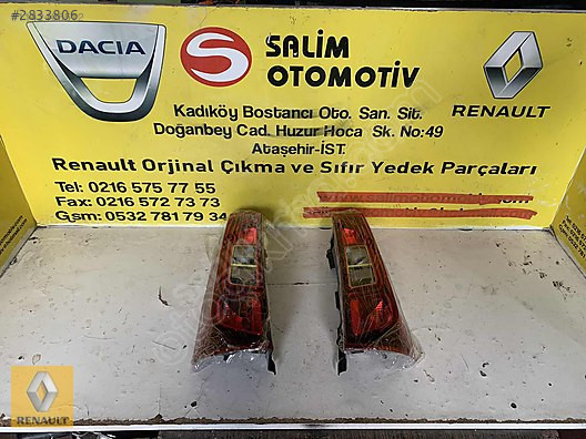 Renault Express Orjinal Sağ-Sol Stop ve Diğer Çıkma Parçalar
