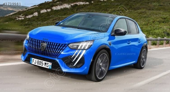 Peugeot 208 ön panjur 98232100vd mavi