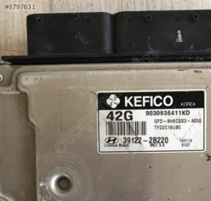 Hyundai̇ i30 1.6 Benzinli Otomatik Motor Beyni / 39122-2B220