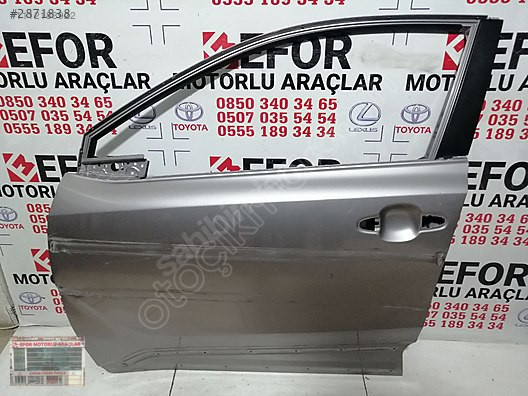 TOYOTA C-HR SOL ÖN KAPI ÇIKMA ORJİNAL PARÇA 2016-2022
