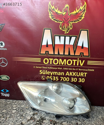 Sağ Ön Far Toyota Auris Modeli - Oto Çıkma Parçaları