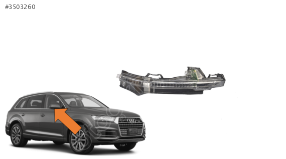 4M0949102A AUDI Q7 2017+ SAĞ AYNA SİNYALİ .