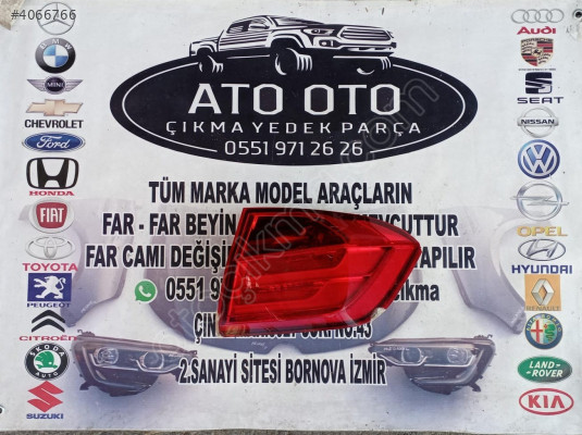 BMW F30 ORJİNAL CIKMA SAĞ STOP