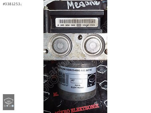 RENAULT MEGANE 2 ABS BEYNİ 0265950300 0265234000 8200038702