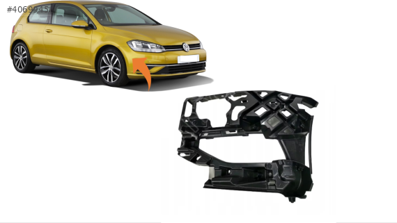 5G0807723F VW GOLF7.5 2017-2019 ÖN TAMPON İÇ BRAKETİ SOL