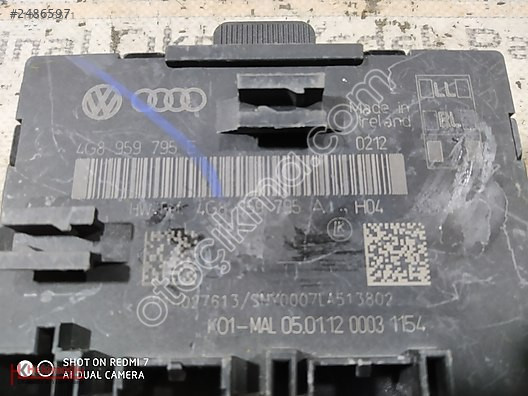 AUDİ A6 KAPI KONTROL MODÜLÜ BEYNİ 4G8959795E 4G8959795A