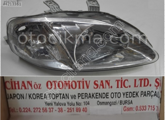 1998-2001 Honda Civic Sağ-Sol Motorlu Far Seti