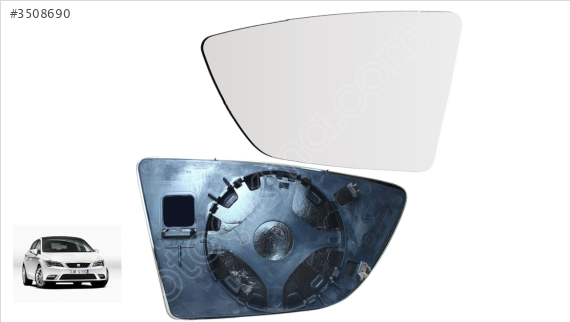 5F0857522 SEAT LEON 13-19 SAĞ AYNA CAMI .