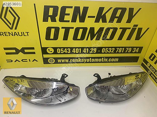RENAULT FLUENCE SAĞ / SOL FAR ÇIKMA ORJ YEDEK PARÇA RENKAY OTO