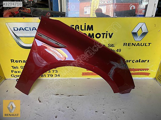 RENAULT MEGAN 4 ÇIKMA ORJİNAL KIRMIZI SAĞ ÇAMURLUK VE DİĞER PARÇ