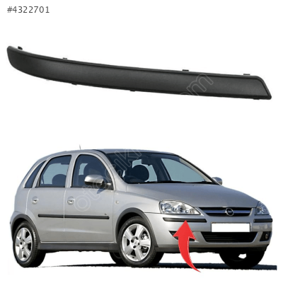Opel Corsa C Sağ Ön Tampon Bandı 2004 Sonrası 1400724