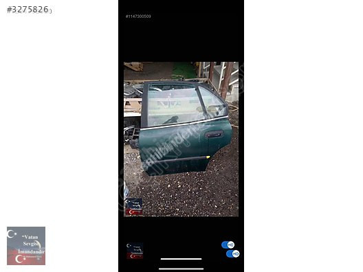 2000 MODEL ROVER 620 SAĞ-SOL ARKA KAPI