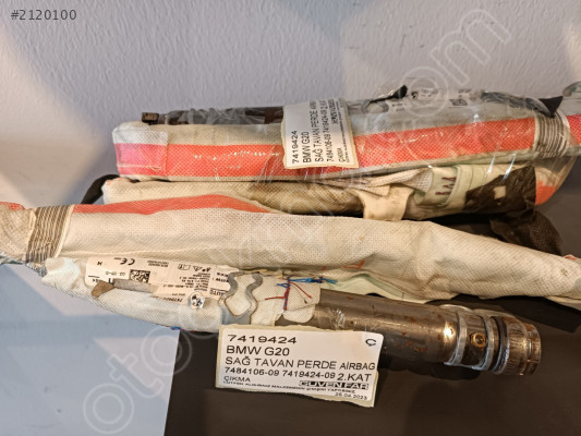 BMW G20 SAĞ TAVAN AİRBAG 7484106-09 7419424-09 7419424 Ç