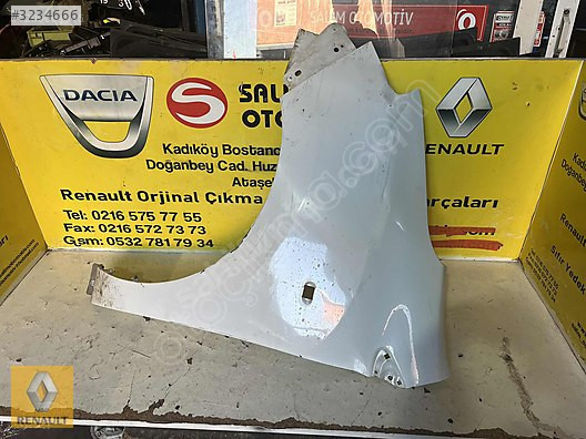 DACİA DOKKER ÇIKMA ORJİNAL SOL ÖN ÇAMURLUK VE DİĞER PARÇALARI