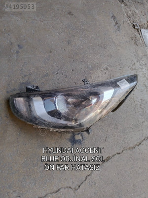 HYUNDAİ ACCENT BLUE ORJİNAL HATASIZ SOL ÖN FAR