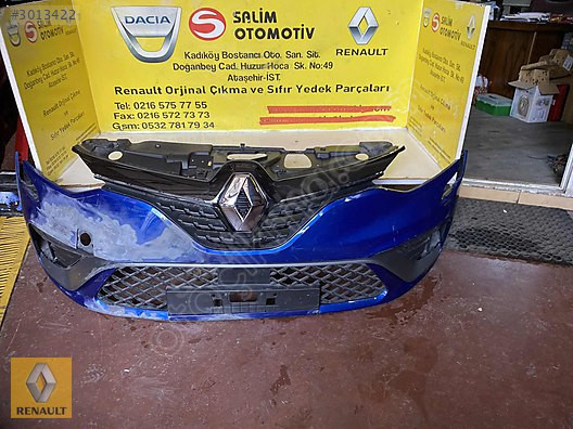 RENAULT CLIO ÇIKMA ORJİNAL MAVİ ÖN TAMPON VE DİĞER PAÇALARI