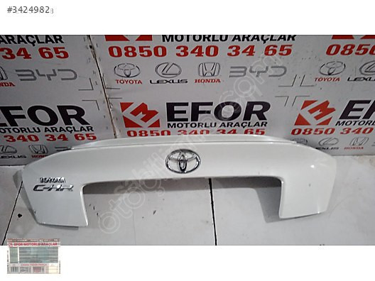TOYOTA CHR ORJİNAL ÇIKMA BAGAJ KAPAK KAPLAMA
