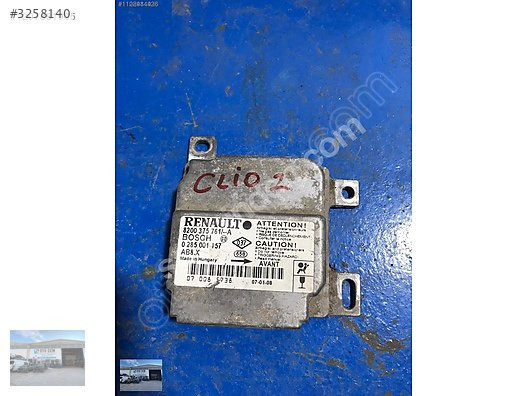 OTO CEMDEN ÇIKMA RENAULT CLİO 2 AİRBAG BEYNİ