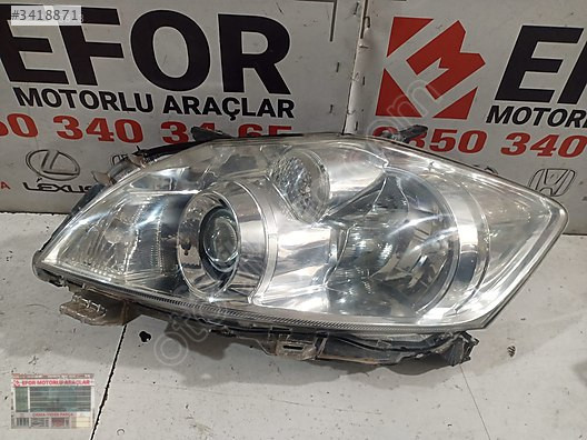 TOYOTA AURİS XENON SOL FAR ÇIKMA ORİJİNAL PARÇA 2010-2012