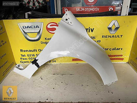 631000266R RENAULT CLIO 4 ÇIKMA ORJINAL SAĞ ÖN ÇAMURLUK VE DİĞ