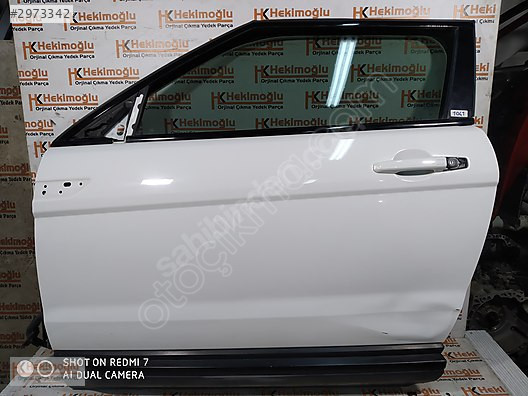 RANGE ROVER EVOQUE SOL ÖN KAPI BOYASIZ BEYAZ (3 KAPI KASA)