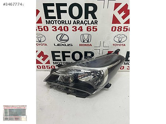 TOYOTA YARİS SOL FAR ÇIKMA ORJİNAL YEDEK PARÇA 14-16 MODEL