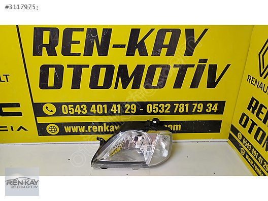DACİA LOGAN SOL FAR 2003 - 2008 ARASI SIFIR RENKAY OTO KOCAELİ