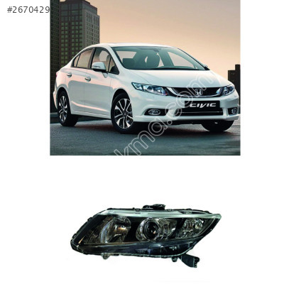 Honda Cıvıc Far Lambası XENONLU MOTORLU 2012-2015
