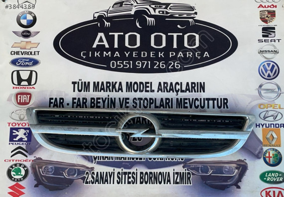 OPEL ZAFİRA ORJİNAL ÇIKMA ÖN PANJUR