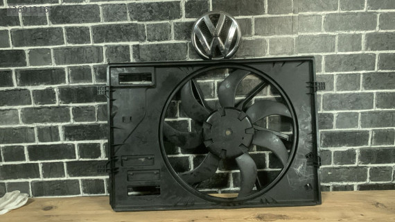 5Q0121205 Orjinal vw golf7 fan davlumbazı ve fan motoru