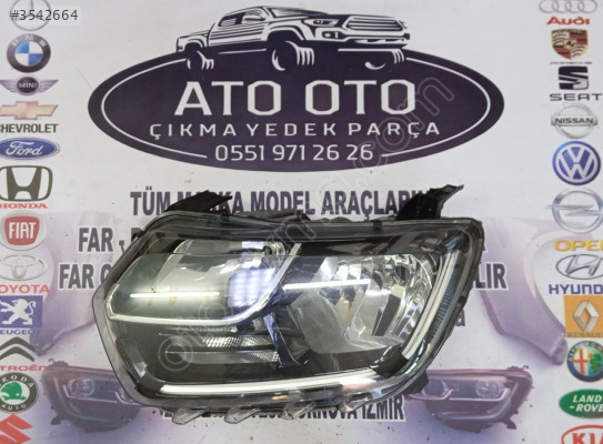 DACİA DUSTER ORJİNAL ÇIKMA SOL FAR