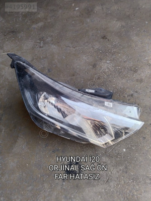 HYUNDAİ İ20 ORJİNAL HATASIZ SAĞ ÖN FAR 2020-2023