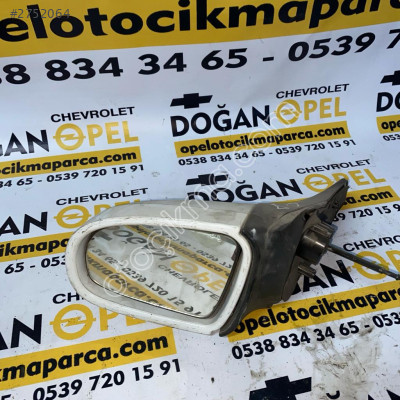 Opel Corsa B Çıkma Sol Yan Dikiz Aynası Beyaz Renk