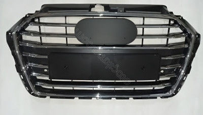 AUDİ A3 HB SEDAN 2017 ÜSTÜ ÖN PANJUR PARLAK SİYAH KROMLU