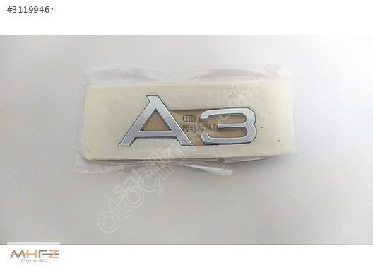 AUDI A3 ARKA BAGAJ ARMA AMBLEM YAZISI 1 SINIF KALITE