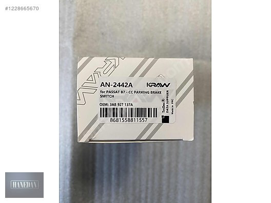 VW PASSAT CC EL FREN DÜĞMESİ START STOPLU 3AB927137D