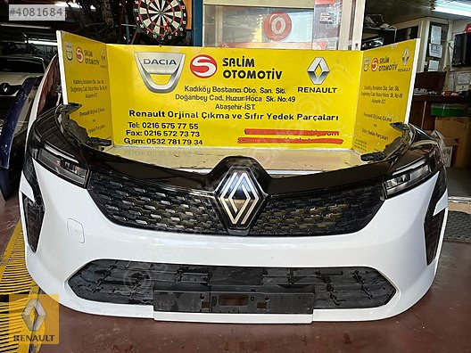 RENAULT CLIO 5.5 ÇIKMA ORJİNAL ÖN TAMPON DOLU VE DİĞER PARÇALARI