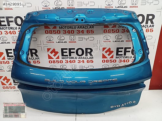 BYD ATTO BAGAJ KAPAĞI ÇIKMA ORİJİNAL PARÇA 2024